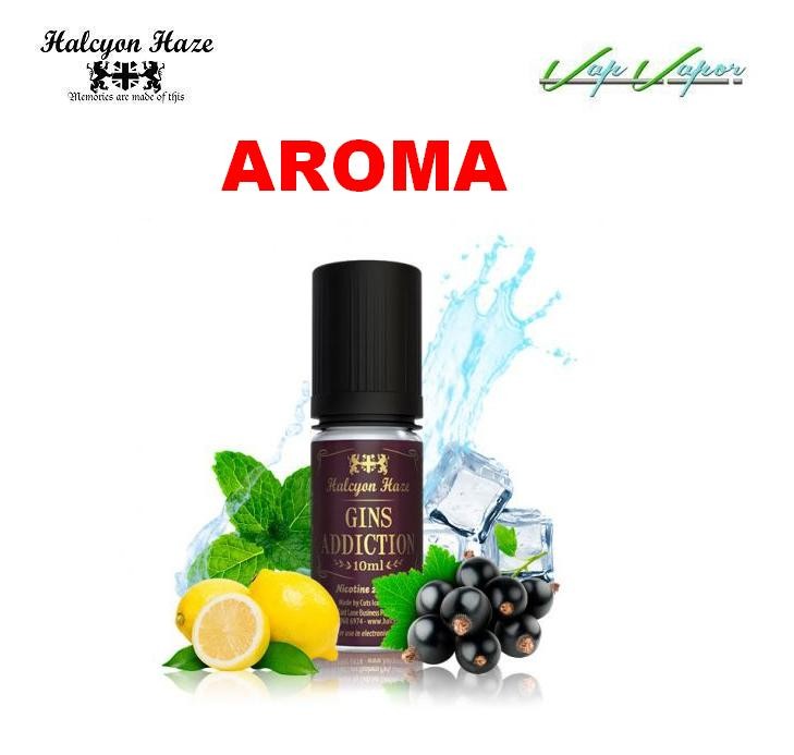 AROMA Halcyon Haze Gins Addiction 10ml / 30ml (ginebra blanca, grosella negra, absenta, limón, menta, mentol) - Ítem2