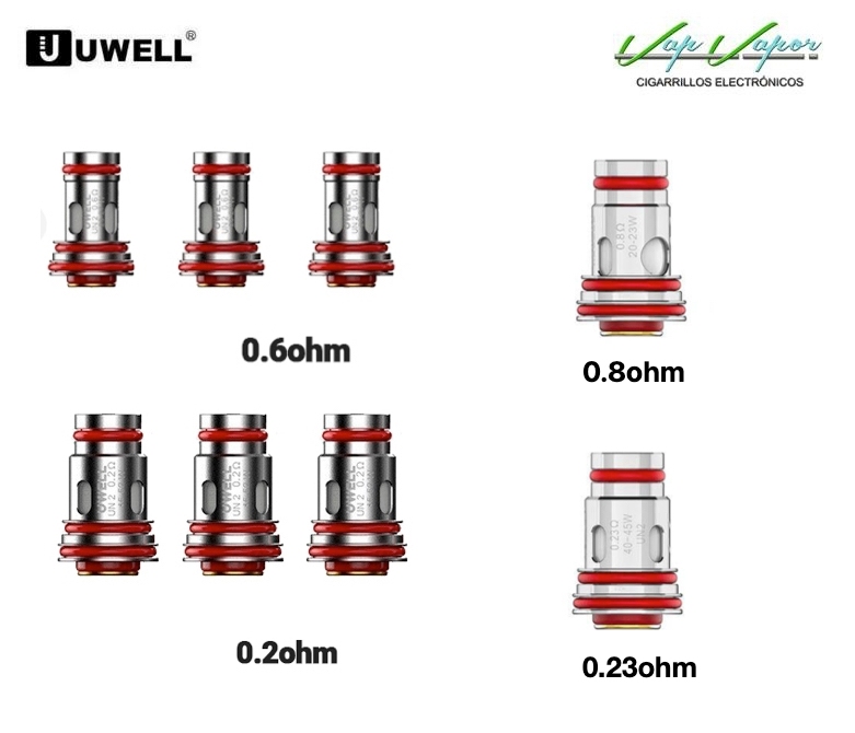 Coils Aeglos 0.2ohm/0.23ohm/0.6ohm/0.8ohm Uwell (1coil)