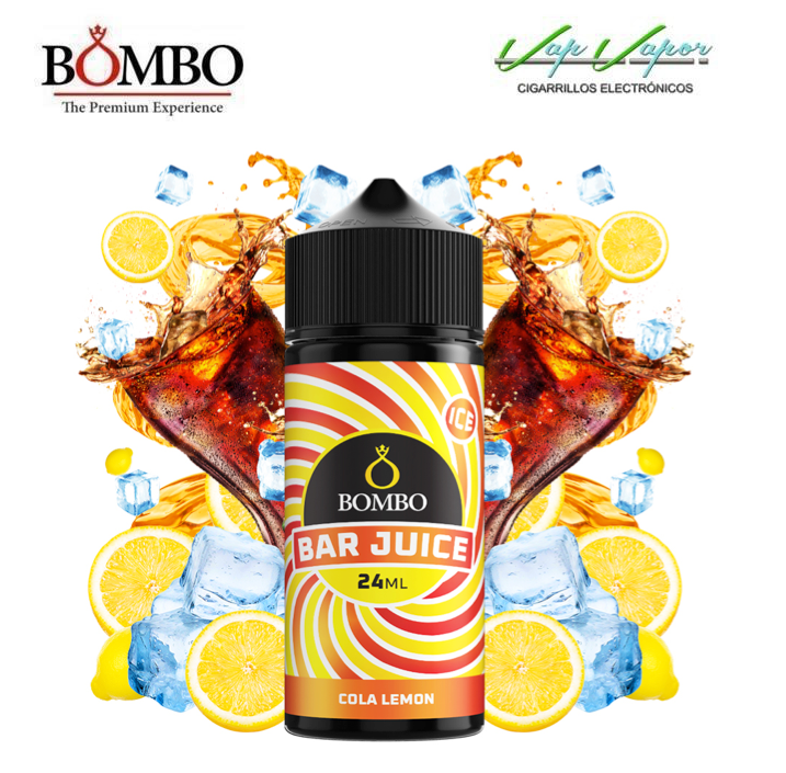 AROMA Cola Lemon ICE 24ml (en botella de 120ml) Longfill Bar Juice by Bombo