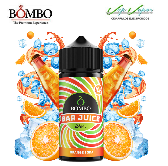 AROMA Orange Soda ICE 24ml (en botella de 120ml) Longfill Bar Juice by Bombo