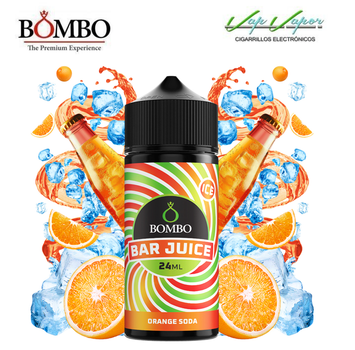 FLAVOUR Orange Soda ICE 24ml (bottle of 120ml) Longfill Bar Juice by Bombo