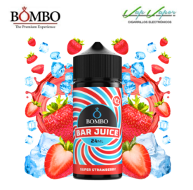 FLAVOUR Super Strawberry ICE 24ml (bottle of 120ml) Longfill Bar Juice by Bombo