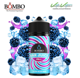FLAVOUR Ultra Blue Razz ICE 24ml (bottle of 120ml) Longfill Bar Juice by Bombo