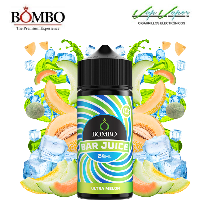 FLAVOUR Ultra Melon ICE 24ml (bottle of 120ml) Longfill Bar Juice by Bombo
