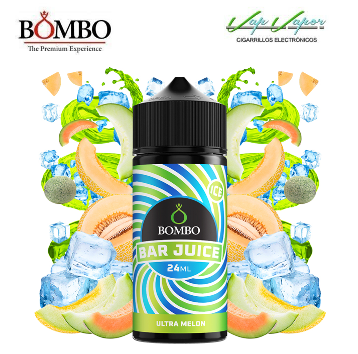 AROMA Ultra Melon ICE 24ml (en botella de 120ml) Longfill Bar Juice by Bombo