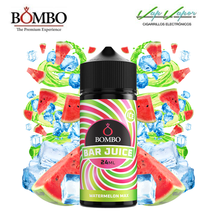 FLAVOUR Watermelon MAX ICE 24ml (bottle of 120ml) Longfill Bar Juice by Bombo