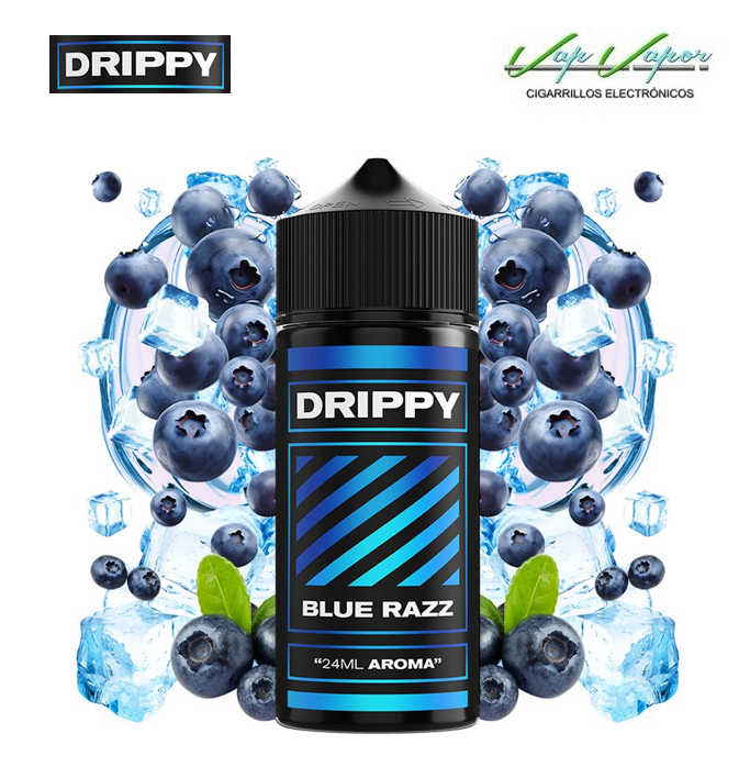 AROMA Blue Razz 24ml (en botella de 120ml Longfill) Drippy