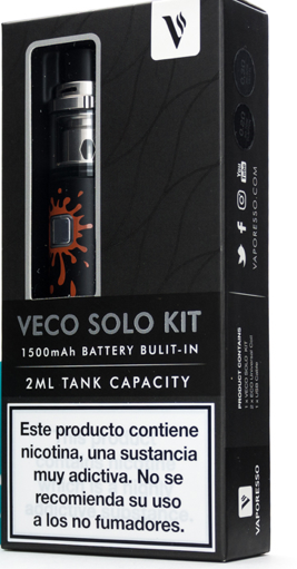 Veco Solo Vaporesso 1500mah 2ml Kit Completo - Ítem7
