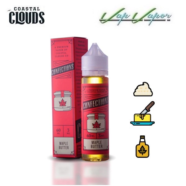 Coastal Clouds Maple Butter 50ml (en bote de 60ml) 0mg