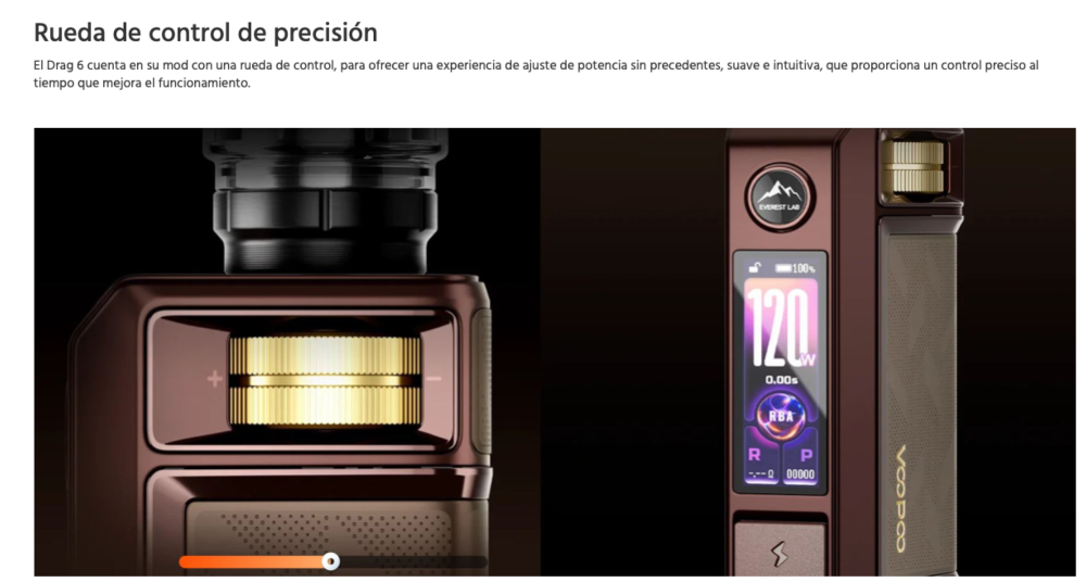 Drag 6 4400mah 220W Mod Voopoo - Ítem6