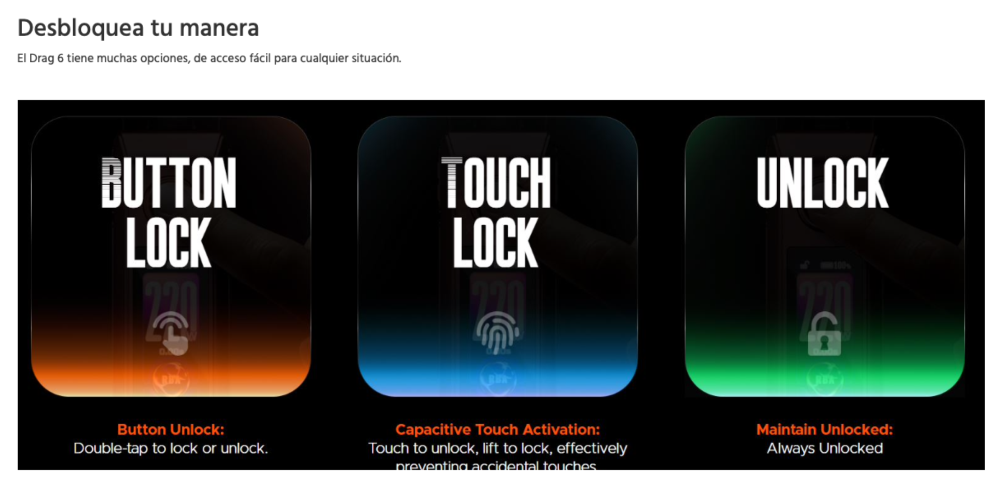 Drag 6 4400mah 220W Mod Voopoo - Ítem7