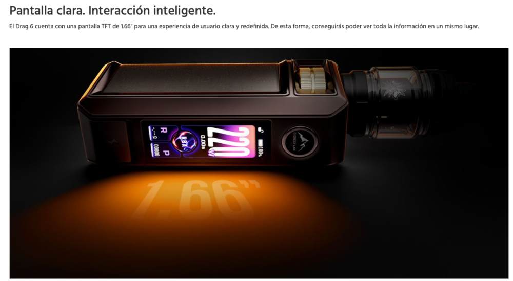 Drag 6 4400mah 220W Mod Voopoo - Ítem8