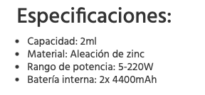 Drag 6 4400mah 220W Mod Voopoo - Ítem11