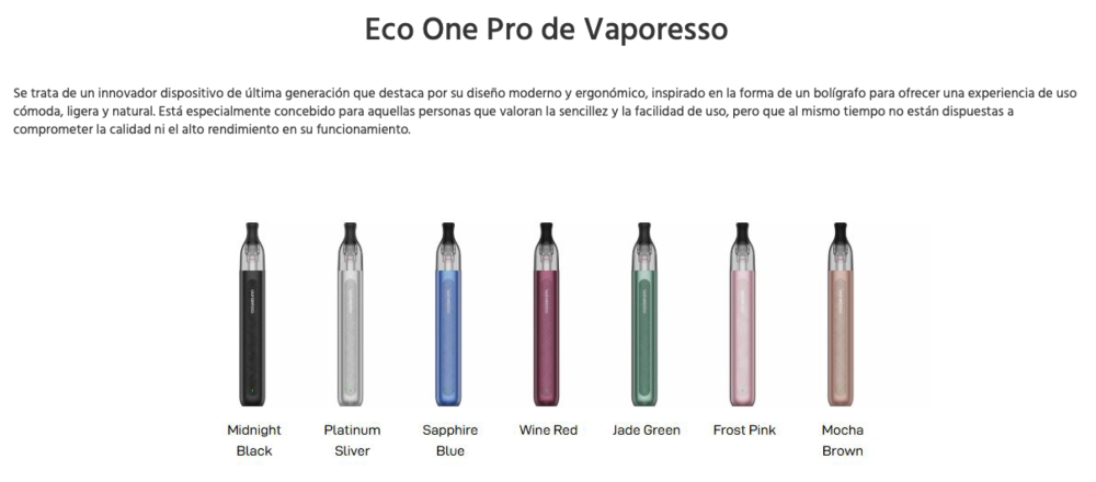 Pod Eco One PRO 1400mah Vaporesso 16W - Item2