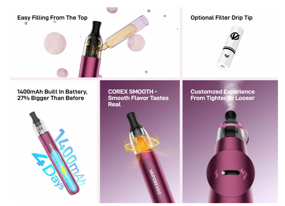 Pod Eco One PRO 1400mah Vaporesso 16W - Item3