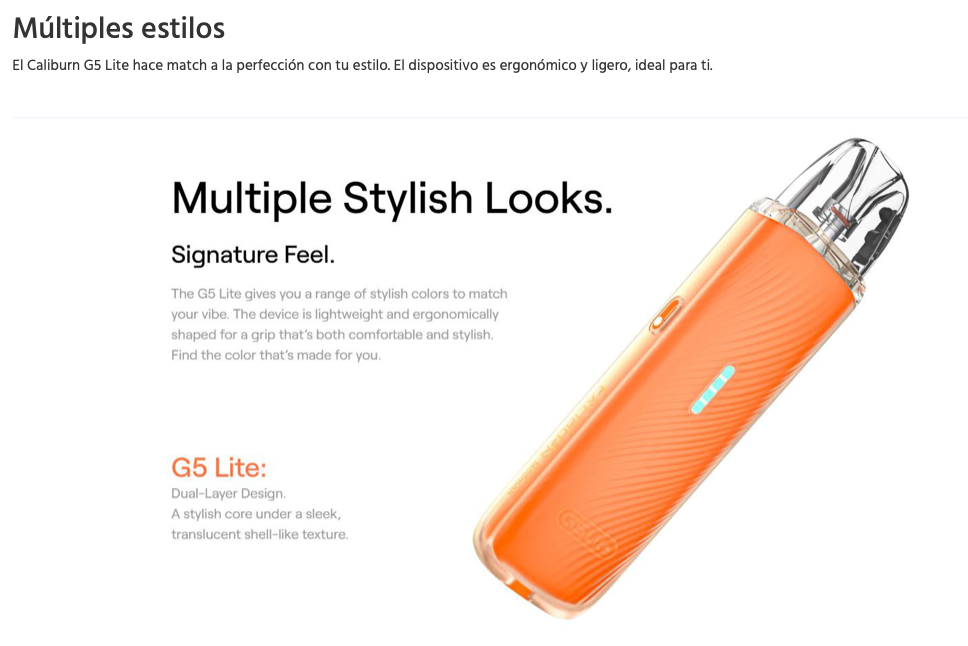OFERTA!!! Caliburn G5 Lite 1600mah Uwell - Ítem4