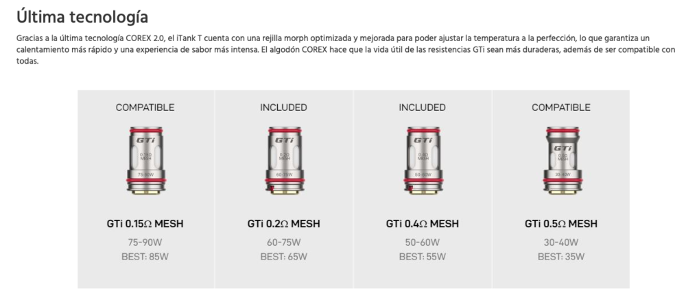 GEN SE 80W + Itank T 2ml Vaporesso - Ítem7