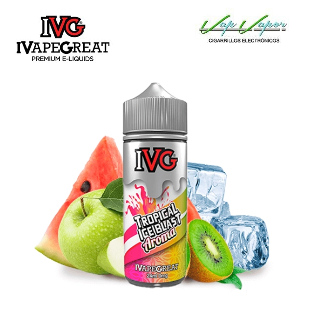 AROMA IVG TROPICAL ICE BLAST 24ml Longfill (botella 120ml) 