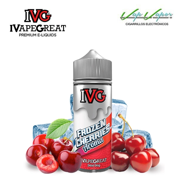 AROMA IVG FROZEN CHERRIES 24ml Longfill (botella 120ml) 