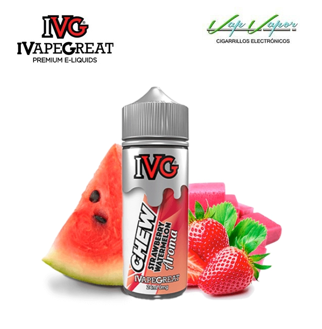 AROMA IVG CHEW STRAWBERRY WATERMELON 24ml Longfill (botella 120ml) 