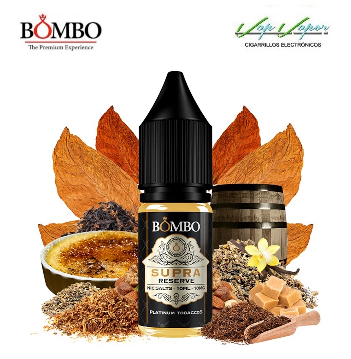SALES SUPRA RESERVA (Reserve) Platinum Tobaccos by Bombo 10ml (10mg/20mg) (50%VG/50%PG) Tabaco Dulce 