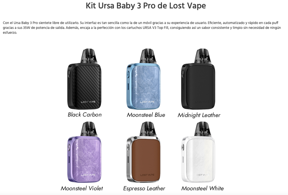 OFERTA!!! Ursa BABY 3 PRO 1300mah Lost Vape - Ítem5