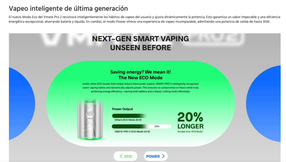 OFERTA!!! Vmate PRO 2 1500mah 2ml Voopoo 30W - Ítem5