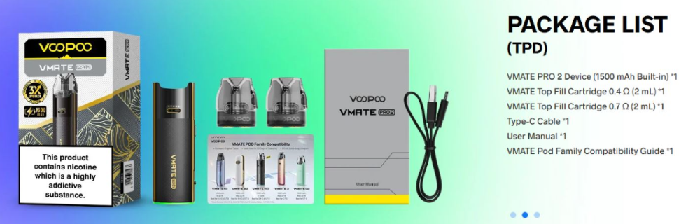 OFERTA!!! Vmate PRO 2 1500mah 2ml Voopoo 30W - Ítem12