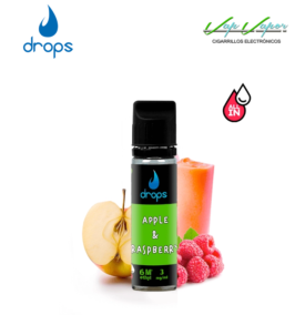 AROMA DROPS All in Apple and Raspberry (Manzana y Frambuesa) 10ml (para hacer 60ml) con nicotina de 3mg/10mg/20mg 