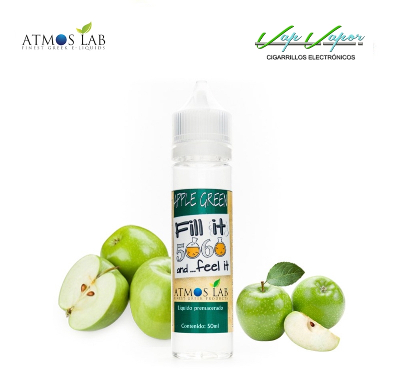 Atmos Lab Manzana Verde (Green Apple) 50ml (0mg)