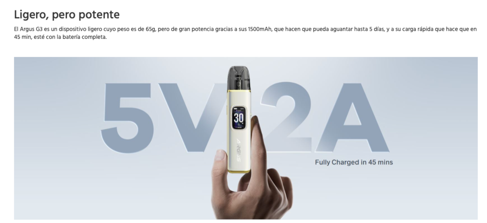 OFERTA!!! ARGUS G3 1500mah 2ml 30W Voopoo - Ítem6