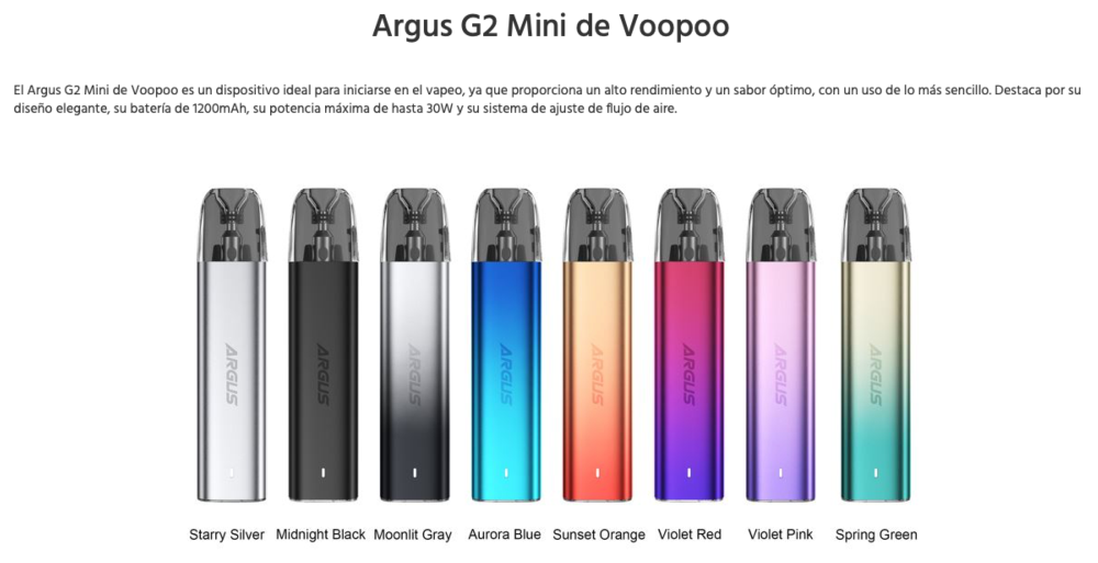 2x1 OFERTA!!! ARGUS G2 Mini Kit 1200mah 2ml 30W Voopoo - Ítem2