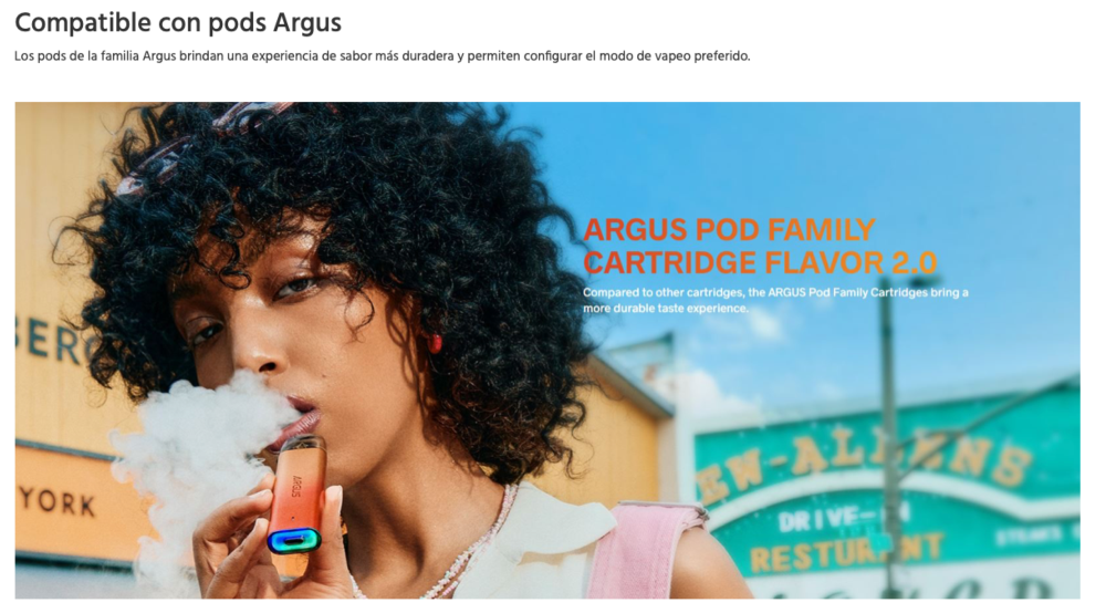 2x1 OFERTA!!! ARGUS G2 Mini Kit 1200mah 2ml 30W - Ítem5