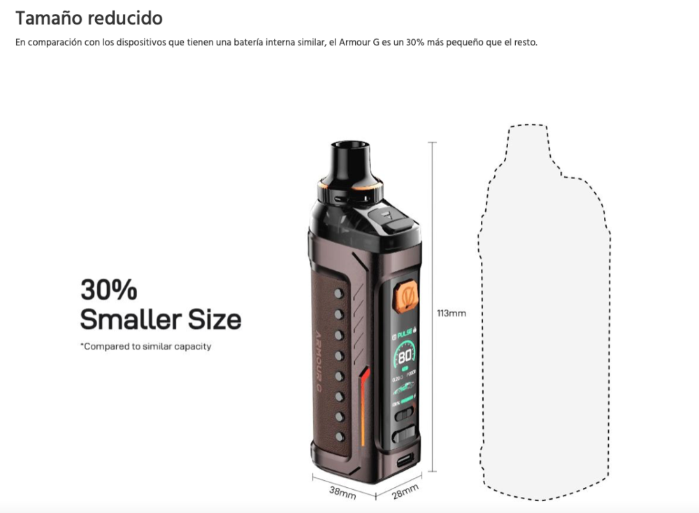 OFERTA!!!! Armour G 3000mah 80W 2ml Vaporesso - Ítem4