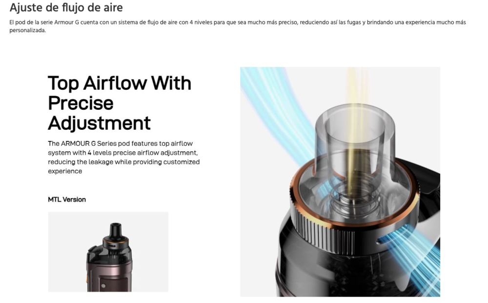 OFERTA!!!! Armour G 3000mah 80W 2ml Vaporesso - Ítem6