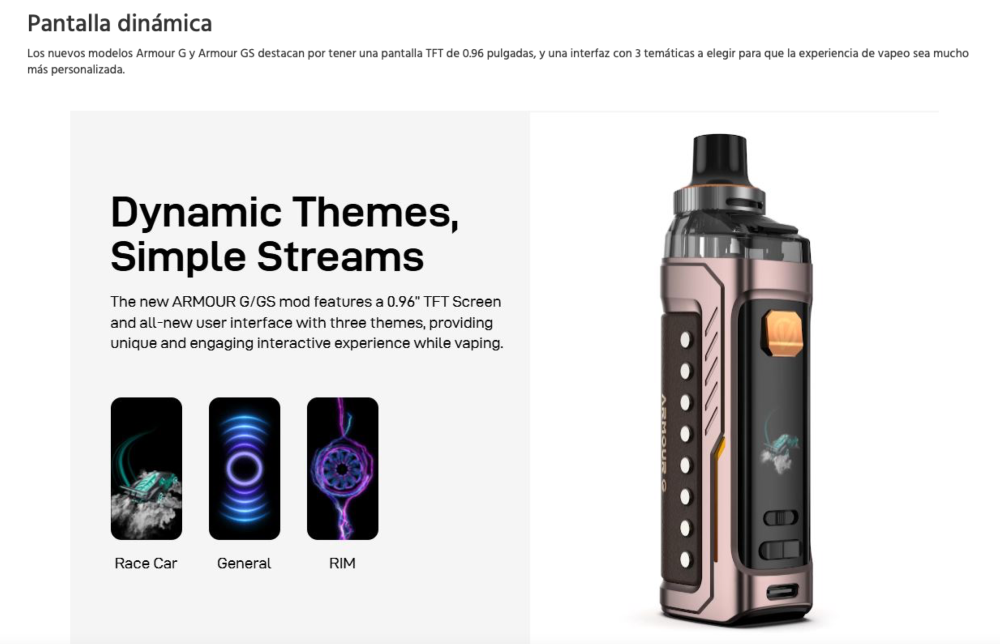 OFERTA!!!! Armour G 3000mah 80W 2ml Vaporesso - Ítem9