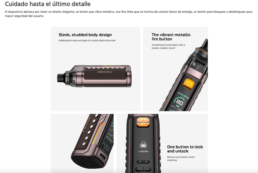 OFERTA!!!! Armour G 3000mah 80W 2ml Vaporesso - Ítem11