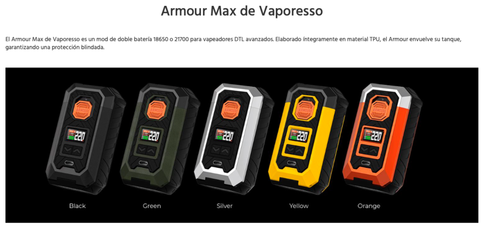 Mod Armour MAX 220W Vaporesso - Ítem2