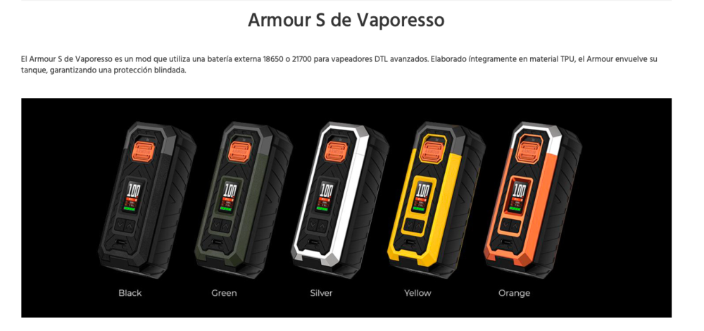 Mod Armour S 100W Vaporesso - Ítem2