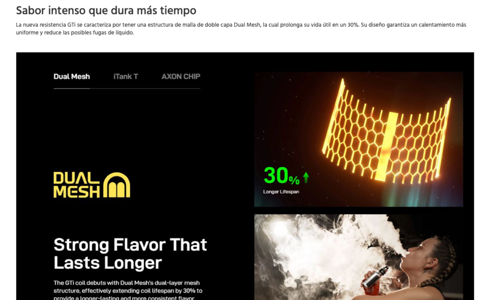 Kit Armour ULTRA 5.500mah 100W + iTank T Dual Mesh 2ml Vaporesso - Ítem8