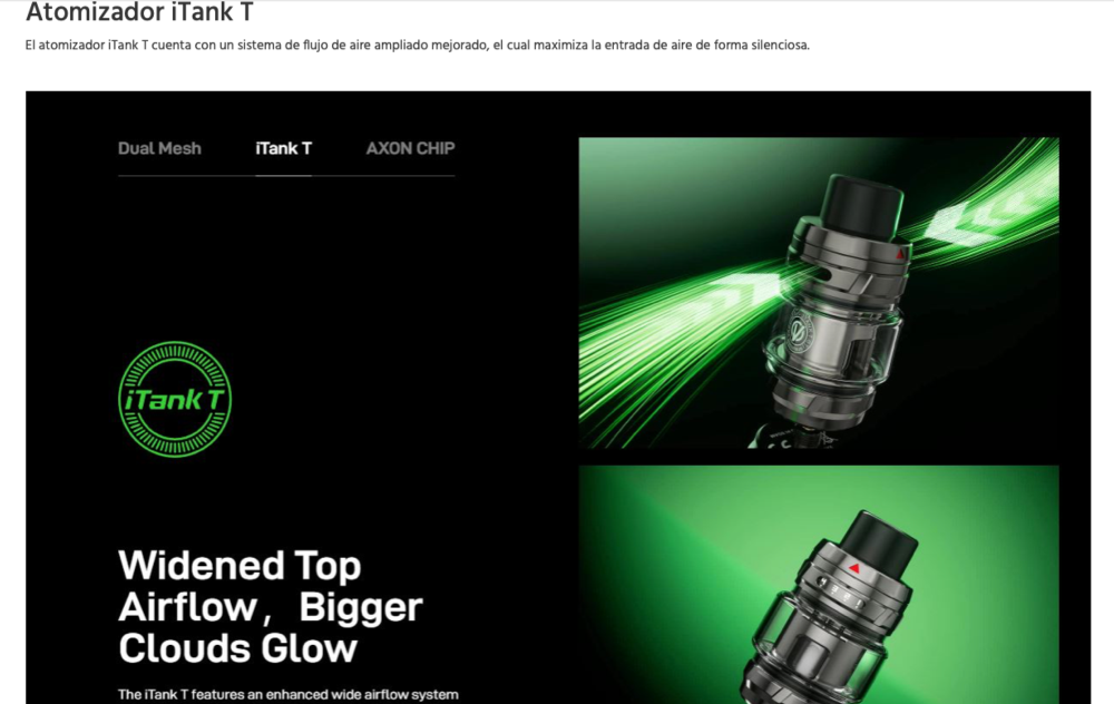 Kit Armour ULTRA 5.500mah 100W + iTank T Dual Mesh 2ml Vaporesso - Ítem9