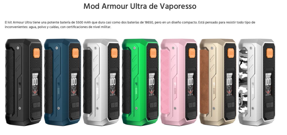 Armour ULTRA 5.500mah 100W Vaporesso - Ítem2