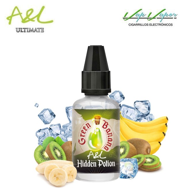 AROMA A&L Hidden Potion Green Banana 30ml (Plátano y Kiwi)