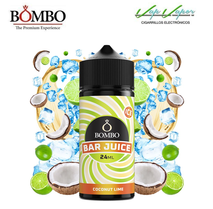 AROMA Coconut Lime ICE 24ml (en botella de 120ml) Longfill Bar Juice by Bombo