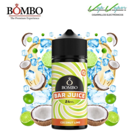 AROMA Coconut Lime ICE 24ml (en botella de 120ml) Longfill Bar Juice by Bombo