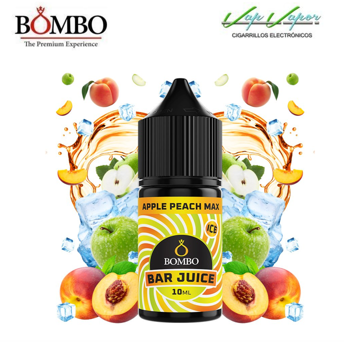 AROMA Apple Peach MAX 10ml minilongfill (en botella de 30ml) Bar Juice by Bombo