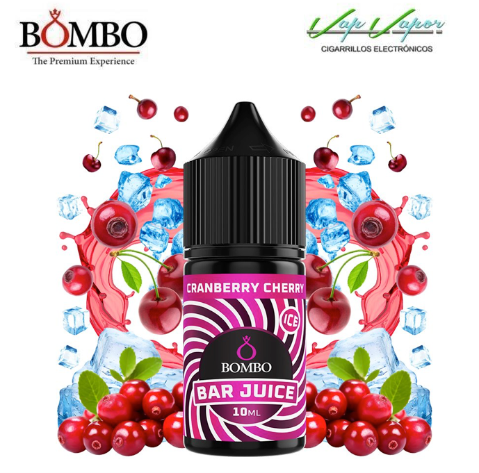 AROMA Cranberry Cherry 10ml minilongfill (en botella de 30ml) Bar Juice by Bombo