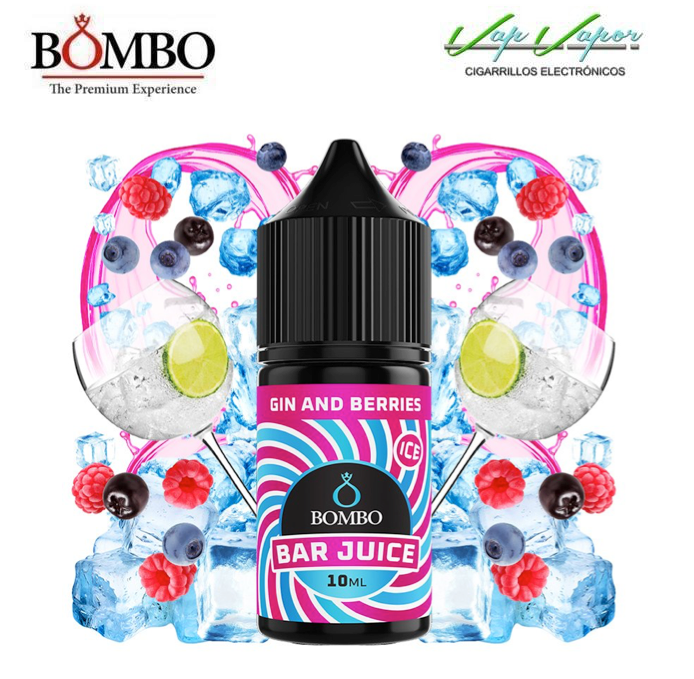 AROMA Gin & Berries ICE 10ml minilongfill (en botella de 30ml) Bar Juice by Bombo
