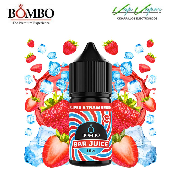AROMA Super Strawberry ICE 10ml minilongfill (en botella de 30ml) Bar Juice by Bombo