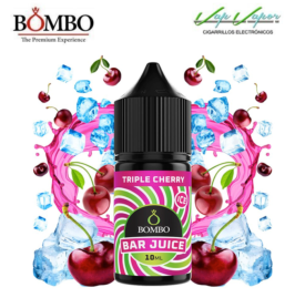 AROMA Triple Cherry ICE 10ml minilongfill (en botella de 30ml) Bar Juice by Bombo